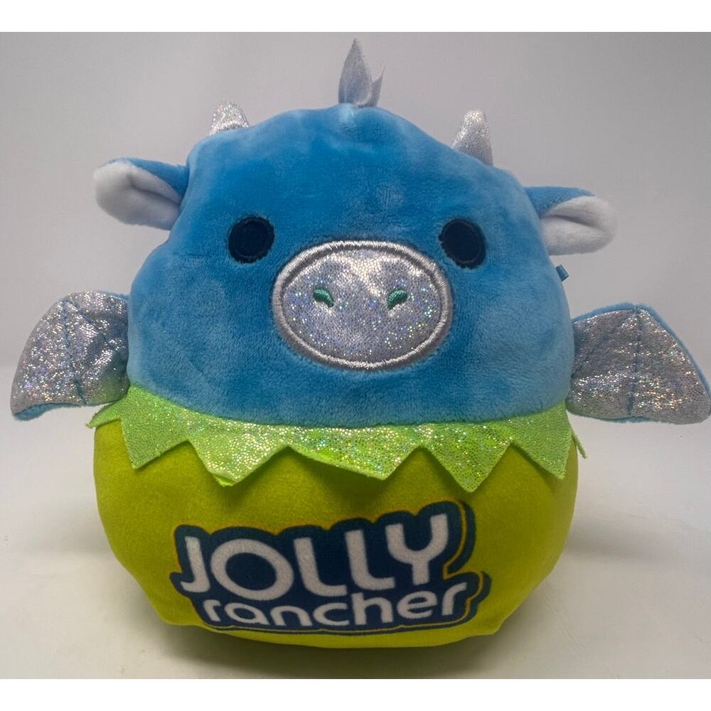 Kellytoy‎ Squishmallow's Landis the Dragon Green Blue Jolly Rancher 7" Tall